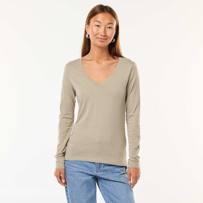 T-shirt col V VERT