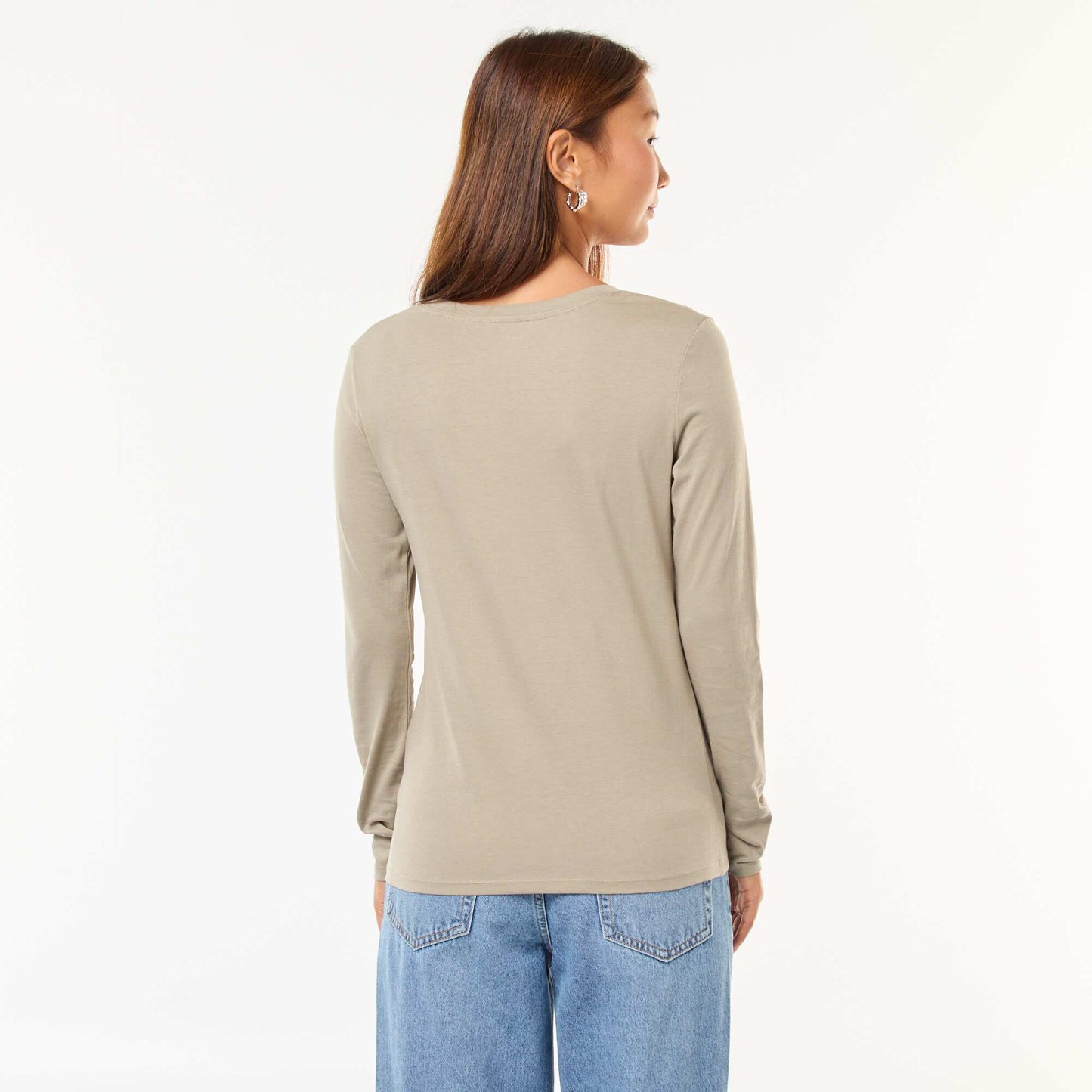 T-shirt col V VERT
