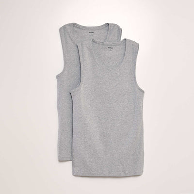 Lot de 2 débardeurs GRIS