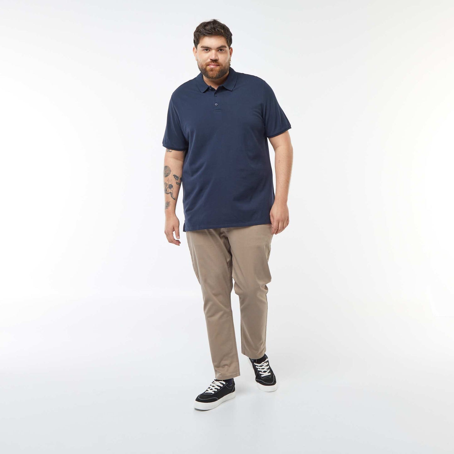 Polo en maille piqué BLEU
