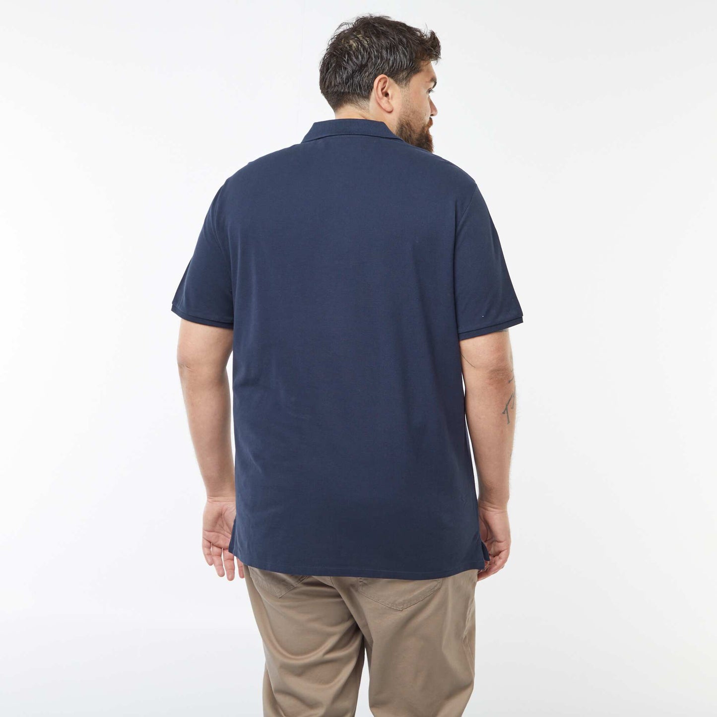 Polo en maille piqué BLEU