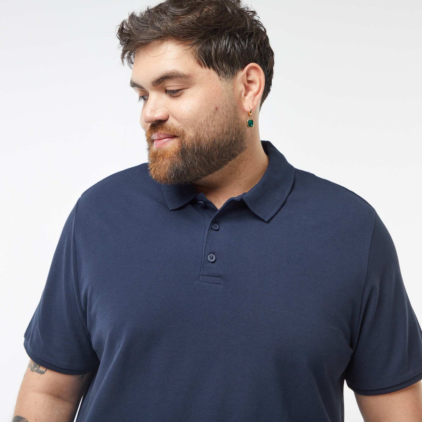 Polo en maille piqué BLEU