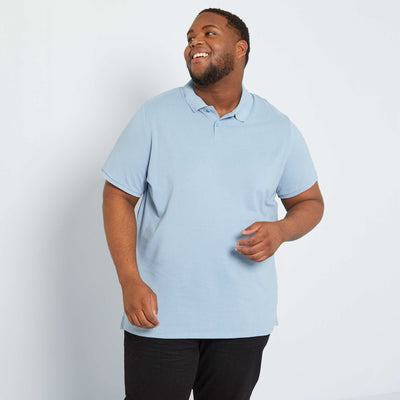 Polo en maille piqué BLEU