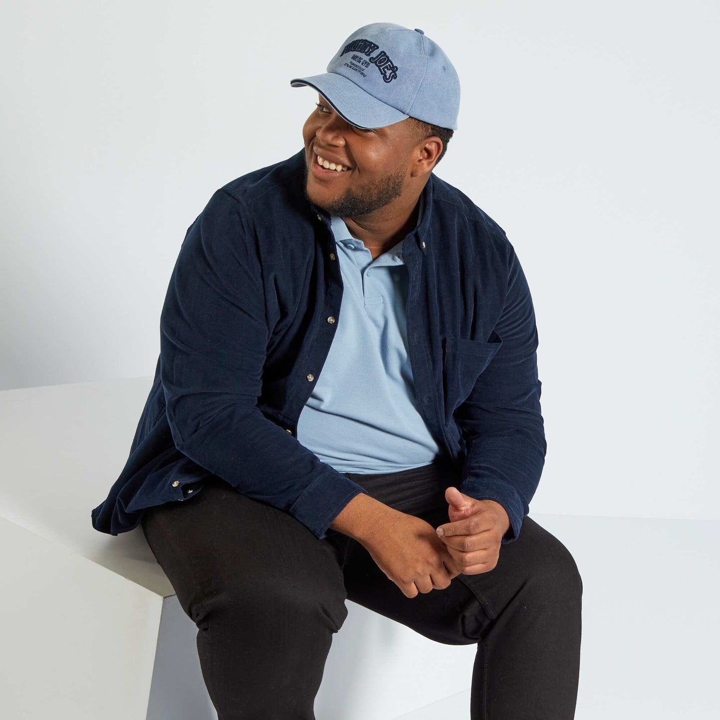 Polo en maille piqué BLEU