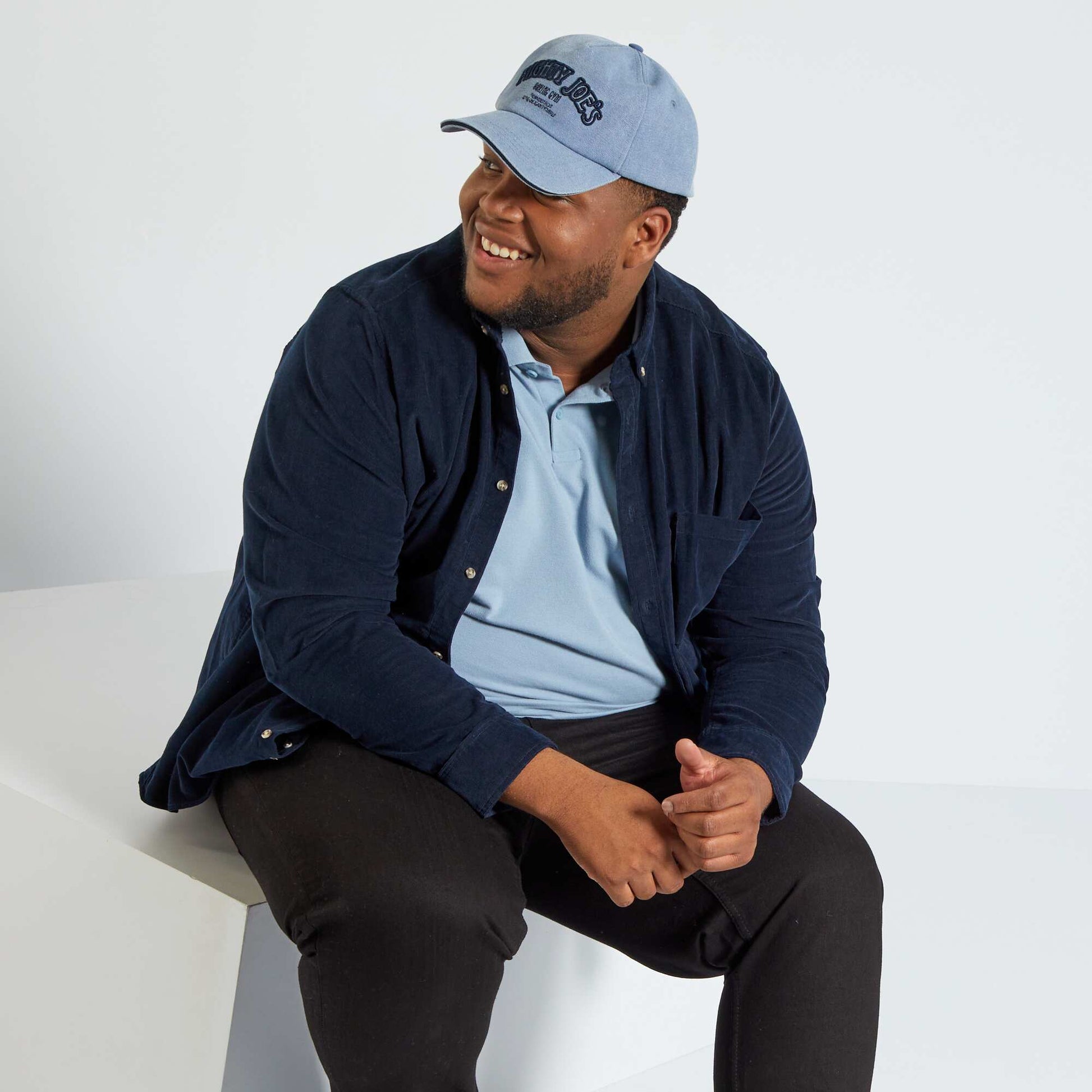 Polo en maille piqué BLEU