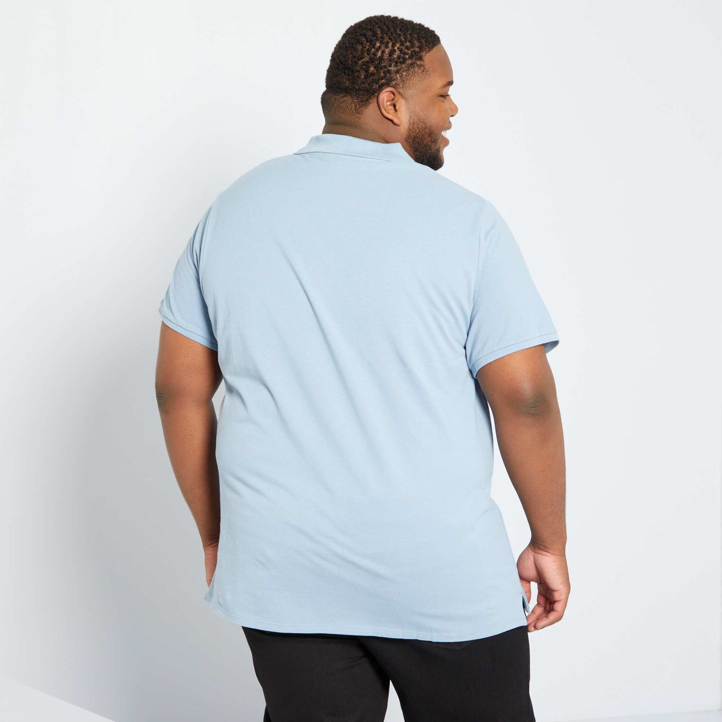Polo en maille piqué BLEU