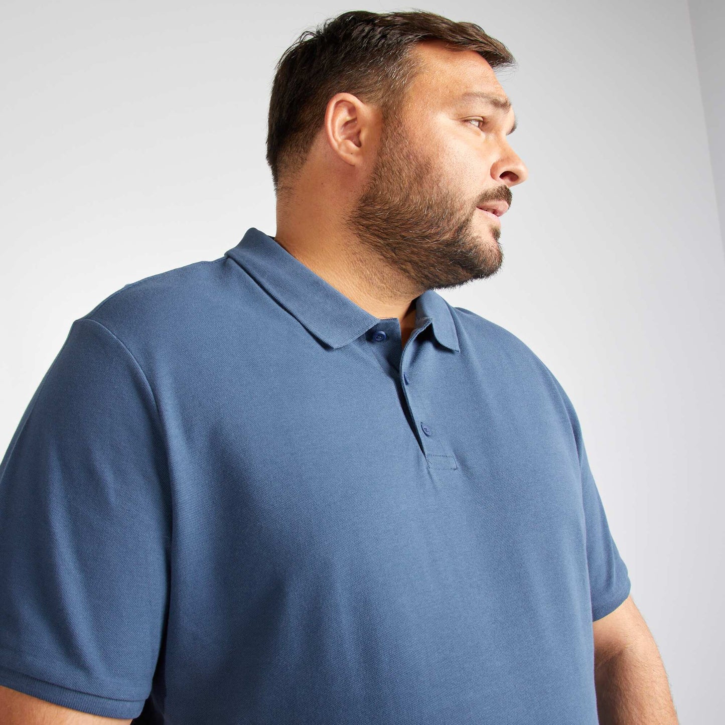 Polo en maille piqué BLEU