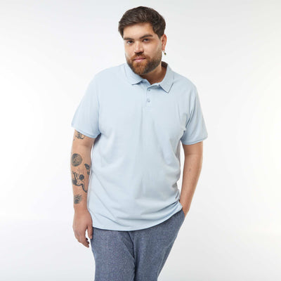 Polo en maille piqué BLEU