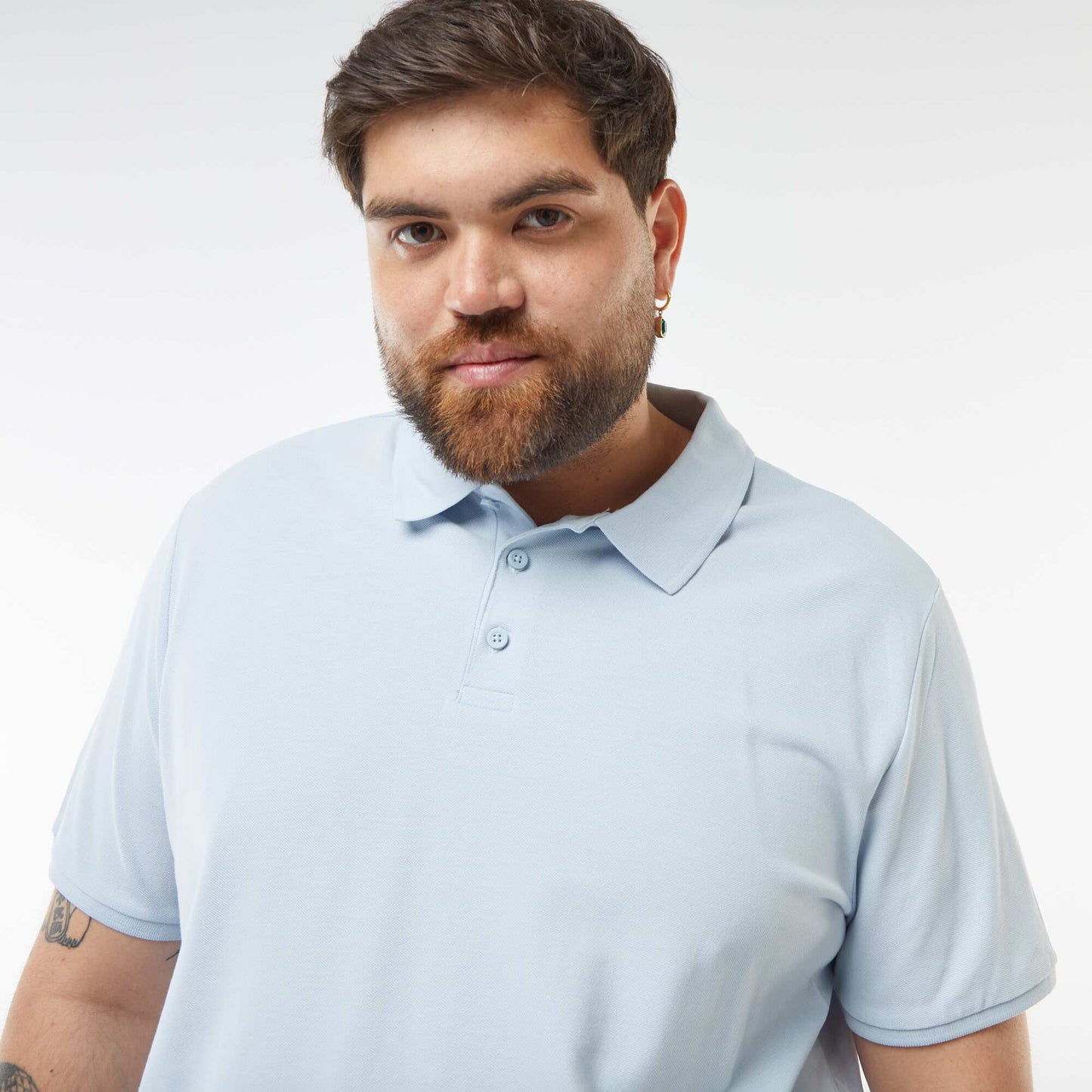 Polo en maille piqué BLEU