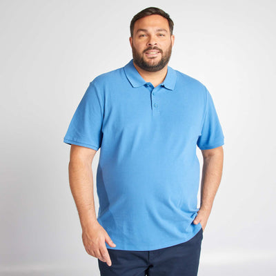 Polo en maille piqué BLEU