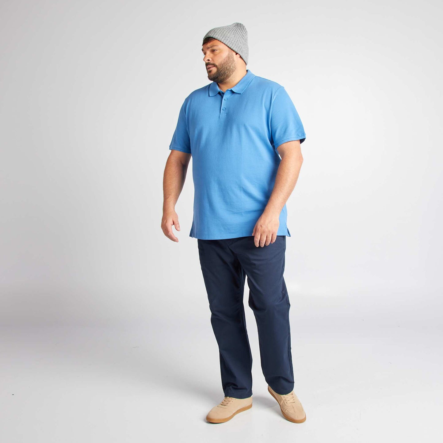Polo en maille piqué BLEU