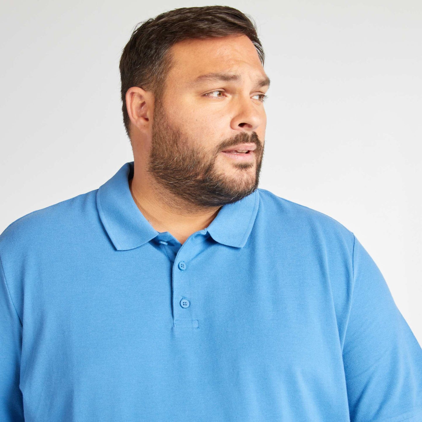Polo en maille piqué BLEU