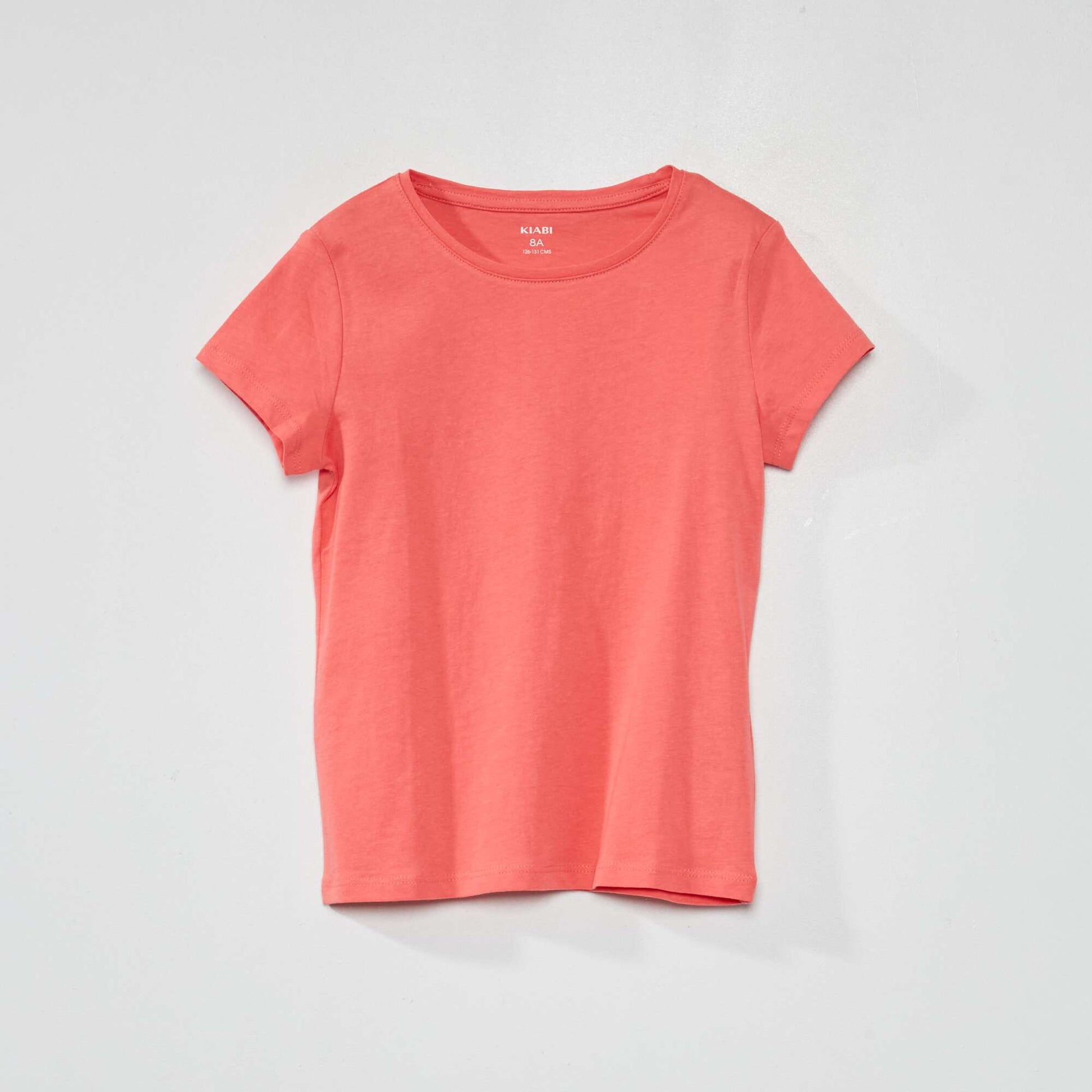 T-shirt en jersey uni ROSE