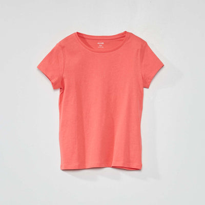 T-shirt en jersey uni ROSE